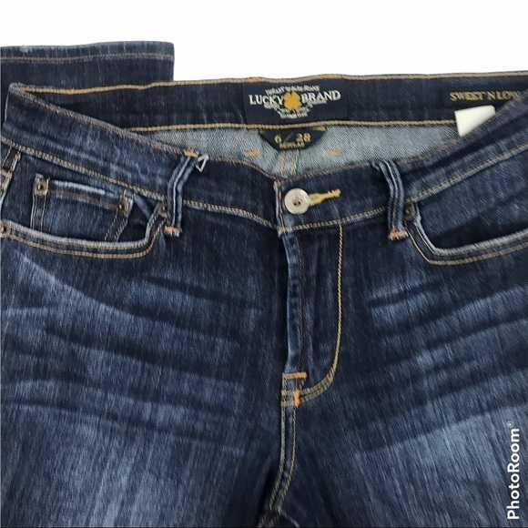 Lucky Brand Women’s Size 6/28 Sweet N Low Mid Rise Dark Wash Denim Blue… - Picture 5 of 12